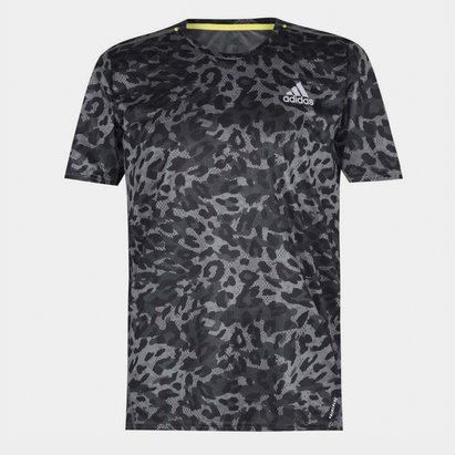 adidas Fast Graphic Primeblue Mens Running T-Shirt