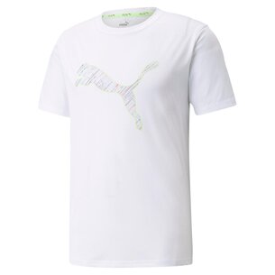 Puma Run Short Sleeve Logo T Shirt Mens