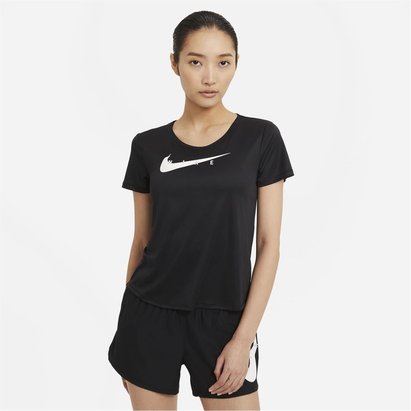 Nike Swoosh Run Short Sleeve Tee Womens