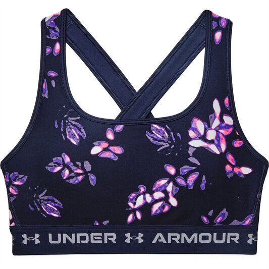 Under Armour Armour Crossback Mid Crossback Print Sports Bra