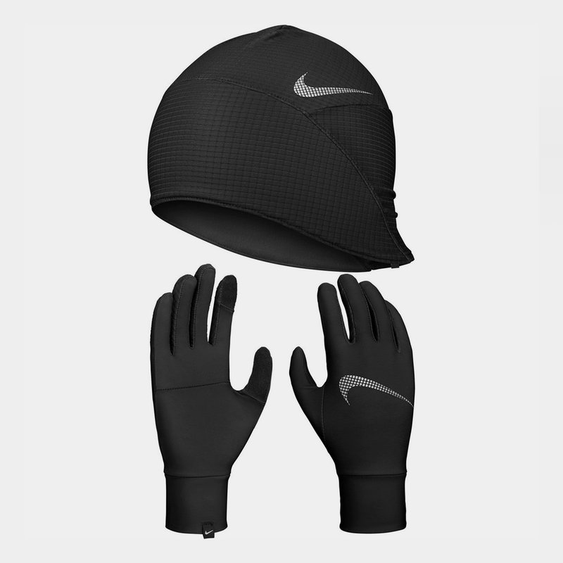 Nike Essential Ladies Running Hat and Glove Set