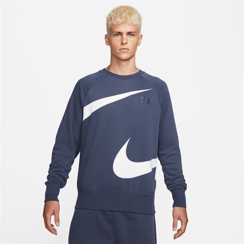 Nike Sportswear Swoosh Mens Semi Brushed Back Fleece Sweater