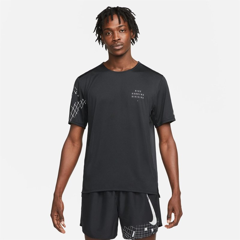 Nike Dri FIT Run Division Rise 365 Mens Flash Short Sleeve Running Top