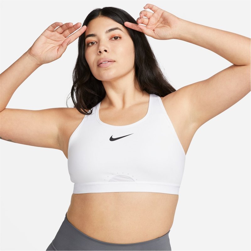 Nike Dri FIT Swoosh Womens High Support Non Padded Adjustable Sports Bra