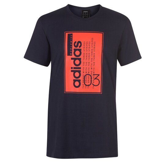 adidas Box Linear 03 T Shirt Mens