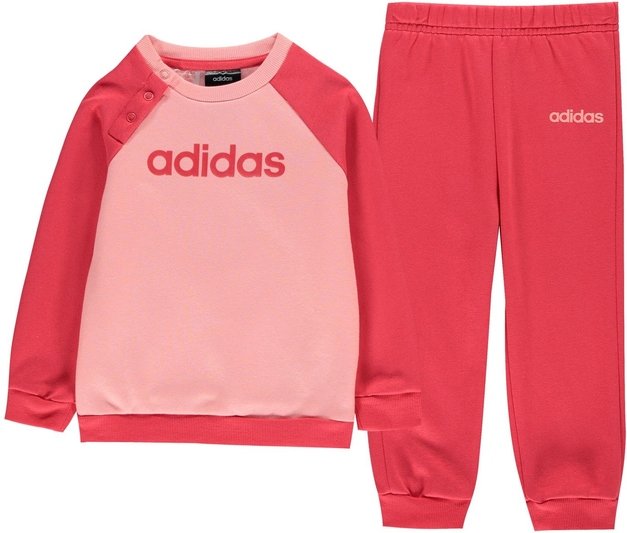 pink adidas tracksuit girls