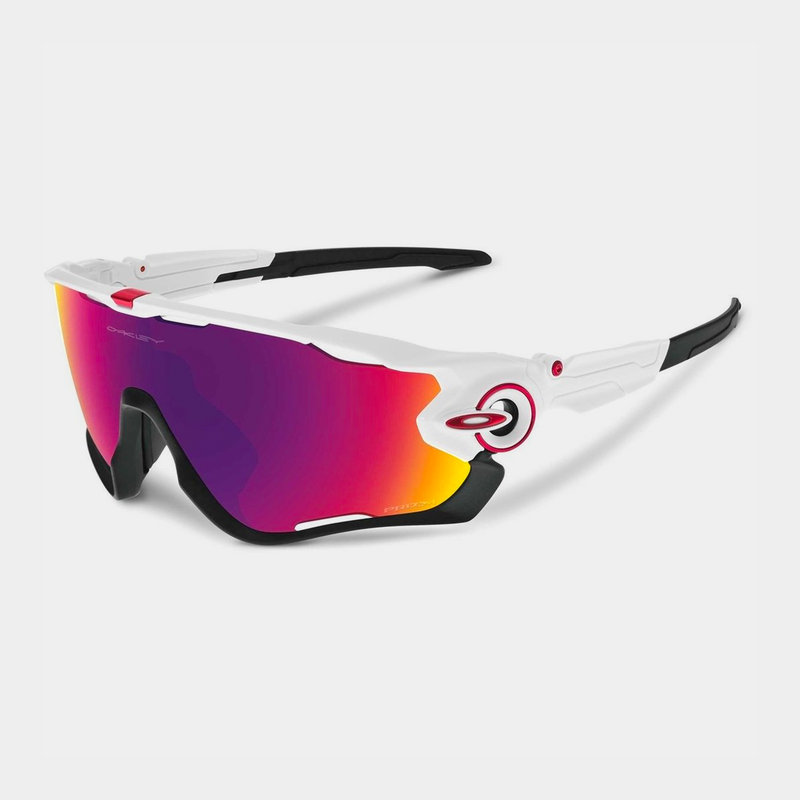 Oakley Jawbreaker Sunglasses   Polished White Prizm Road