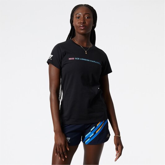 New Balance London Marathon Route Ladies Running T Shirt