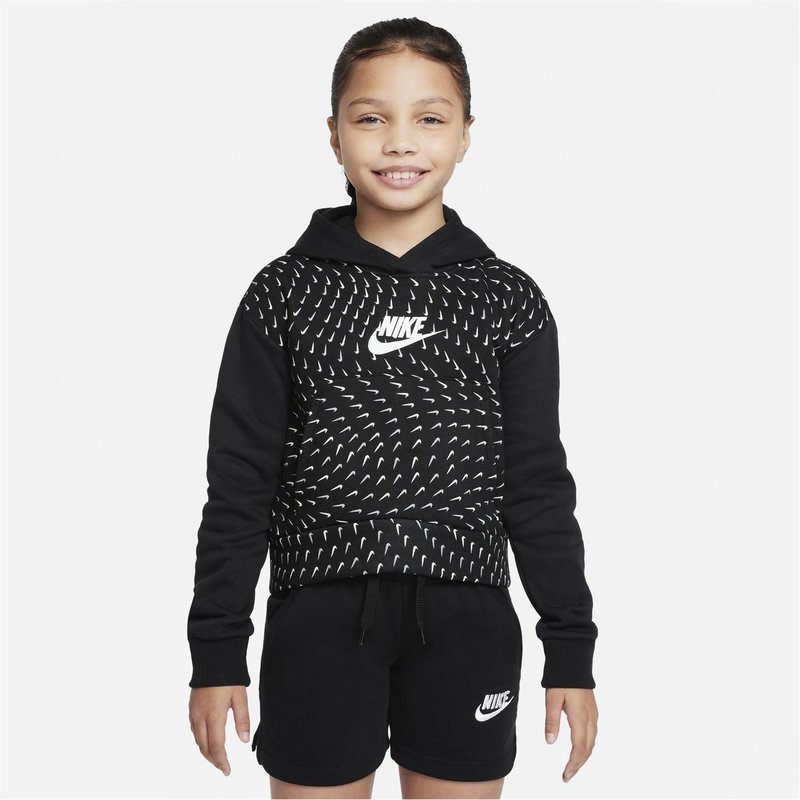 Nike Sportswear Printed Fleece Hoodie Junior Girls
